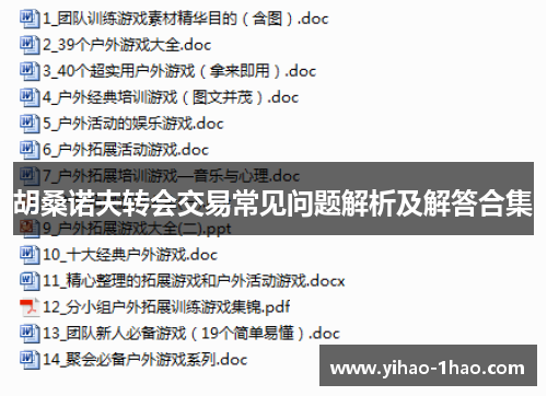 胡桑诺夫转会交易常见问题解析及解答合集