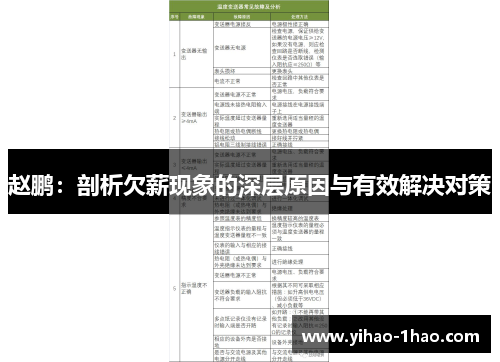 赵鹏：剖析欠薪现象的深层原因与有效解决对策